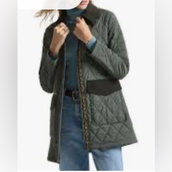 Barbour Olive Quilted Utility Jacket - Picture 2 of 11